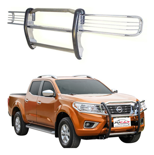 Burrera Super Bronco Cromada Nissan Np 300, Frontier  16 -20