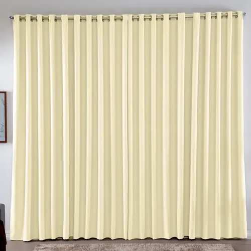 Cortina 3,00x2,80 Metros Blackout Blecaute Palha Corta Luz Em Tecido Grosso Para Quarto E Sala Casa Laura Enxovais