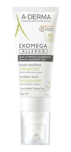 A Derma Exomega Allergo Bálsamo Emoliente De Párpados 40ml