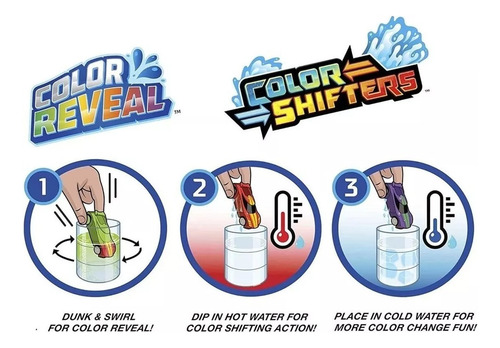 Pack 4 Hot Wheels Color Reveal Botes Sorpresa Mattel Vs