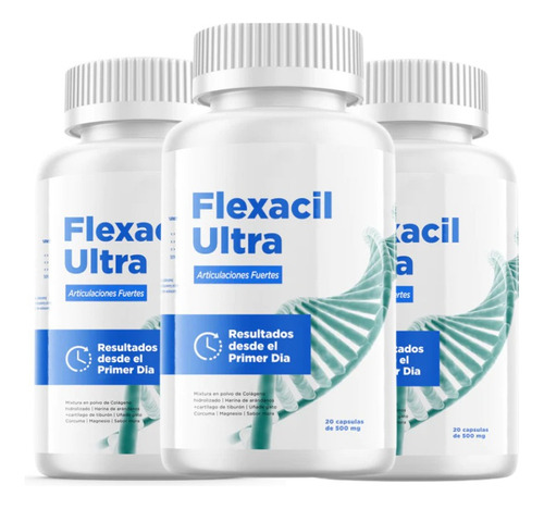 Pack 3 Flexacil Ultra 20 Capsulas 500mg Oferta 