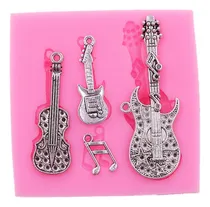 Comprar Llavero De Notas Musicales Para Guitarra, Bajo, Molde De Si.