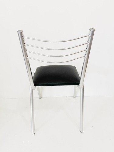 Imagen 3 de 7 de Silla Apilable Eco Cuero Caño Reforzada Comedor Cocina