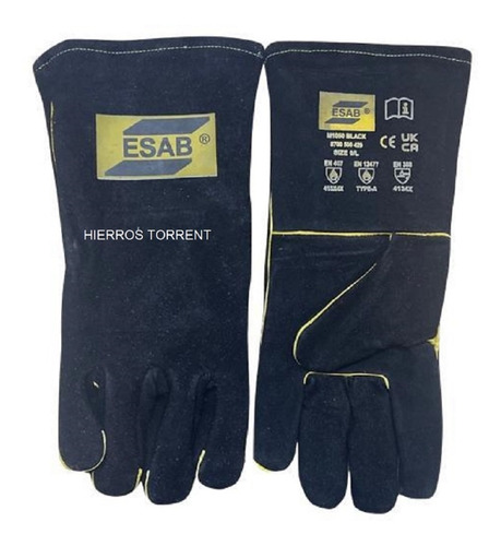 Guante Para Soldar Esab Heavy Duty Black