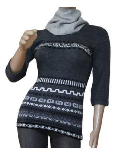 Sweaters Pullover Modelo Body De Lana De Alpaca