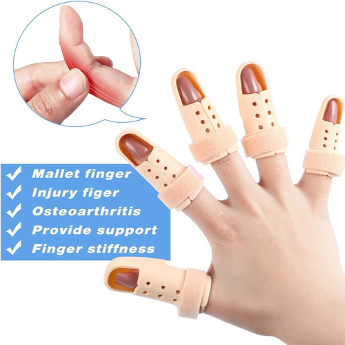 . 10 Piezas Mazo For Férula Protector Dedo Apoyo For Dedos