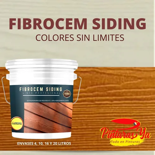 Pintura Para Fibrocem Siding Alerce Tineta 16lts
