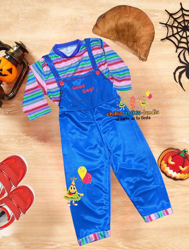 Disfraz Compatible Chucky Halloween Fiesta Cumple Niños