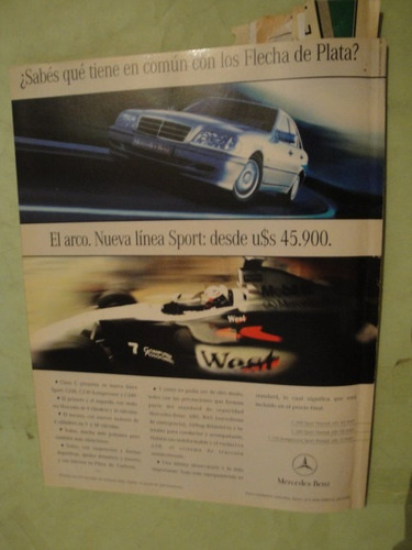 Publicidad Mercedes Benz C200 - C230 Año 1998