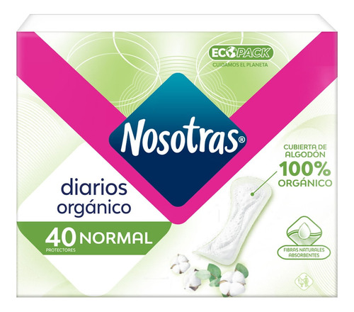 Protectores Diarios Nosotras Organico Normal X 40und