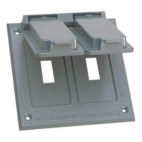 Sigma Engineered Solutions, Gray 14349 2-gang Switch We...