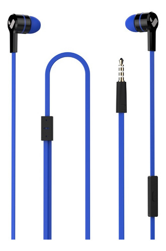 Audífono Con Cable Force Azul