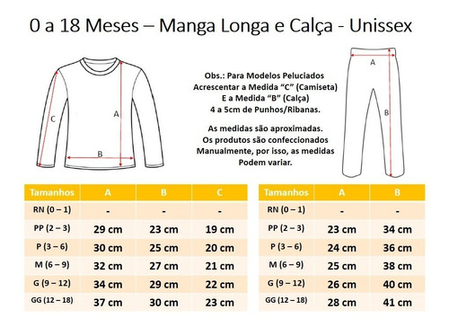 Imagem 3 de 3 de Pijama Infantil Malha 0 - 18 Meses Múltiplas Estampas Menina