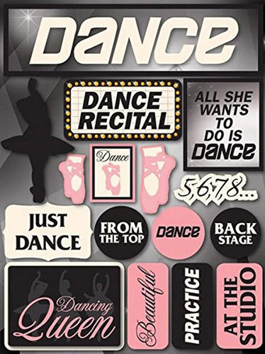 Signature Series Dimensional Cardstock Stickers-dance