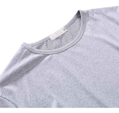 Camiseta Casual De Algodón Con Cuello En V Para Hombre Mang 
