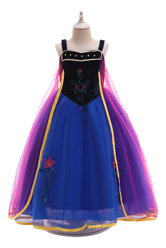 Vestido Extranjero Azul Oscuro Con Cola De Princesa Para Muj