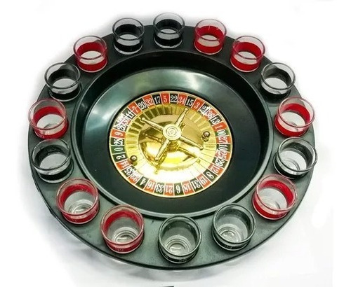 Juego De Ruleta Casino De 16 Shots Cortitos Alcohol Chupitos