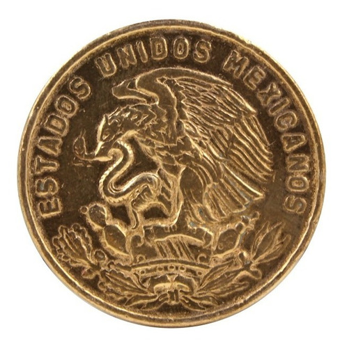 Moneda De 20 Centavos Mexicana Antigua Teotihuacan 1964 (Usado)