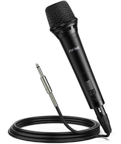 Microfono Fifine Dynamic Vocal Cardioid Handheld With On And