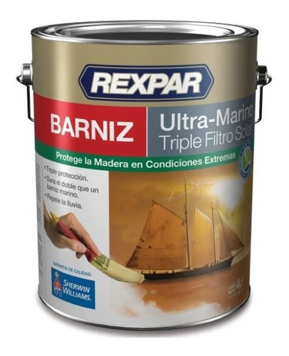 Pinturas Sherwin Williams Rexpar Barniz Ultra Marino 1 Lt