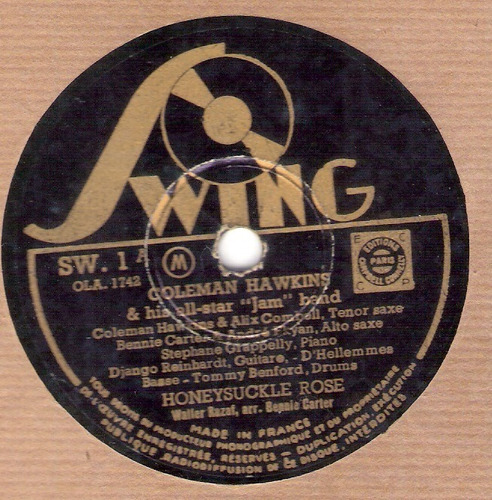 Coleman Hawkins, Django Reinhardt / 78  Rpm Swing Francés