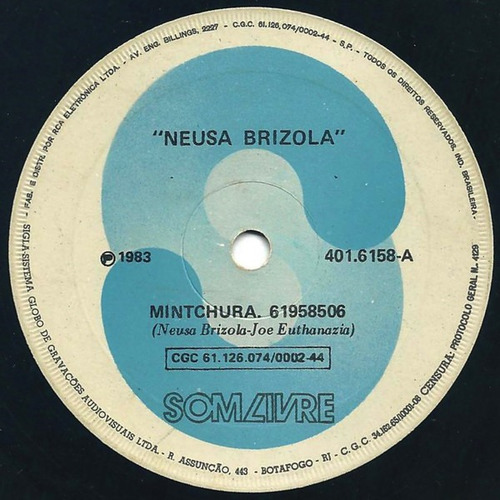 Imagem 3 de 4 de Compacto Vinil Neusinha Brizola Mintchura 83 Promo