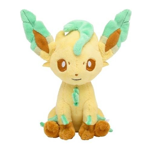 Peluche Leafeon Fit Sitting Cuties Pokémon Center Original