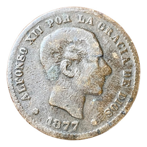 Moneda 5 Centésimos España 1877 Km 674 Oferta Numisgam. (Usado)