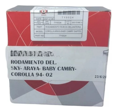 Rod. Delant.corolla 94-02 Araya Baby Camry Sky Sapito