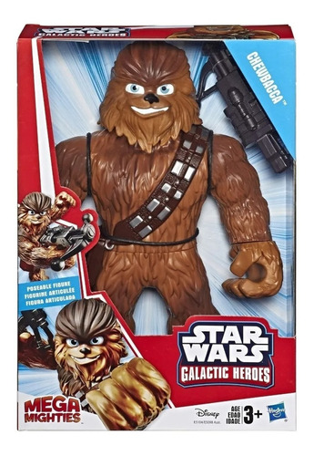 Figura De Chewbacca Star Wars Galactic Heroes Mega Mighties