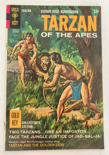 Comic Clásico: Tarzán Of The Apes #10012-7 Dec. Gold Key