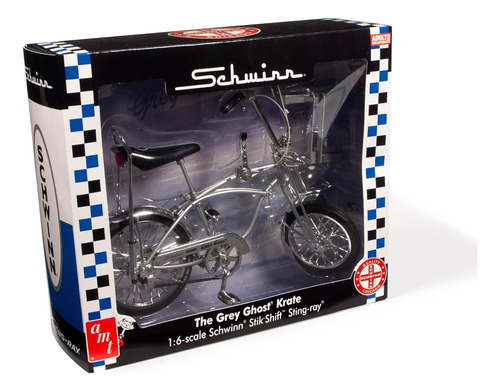 Amt Schwinn Gray Ghost Bike 1: 6 Bicicleta De Escala Fundida