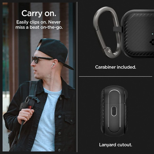 Imagen 6 de 8 de Funda Spigen Mag Armor Mag Fit AirPods Pro 2 Gen 2022