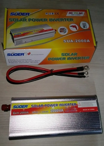 Imagen 6 de 6 de Inversor Voltaje Corriente 12va 220v Aut Portatil 2000w