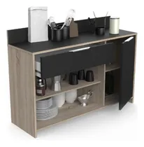 Comprar Mueble Auxiliar De Cocina Tu Mesita Piscis Negro\u002Froble