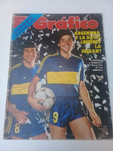 El Gráfico 3200 (1981) Boca Brindisi Trobbiani Copa Davis