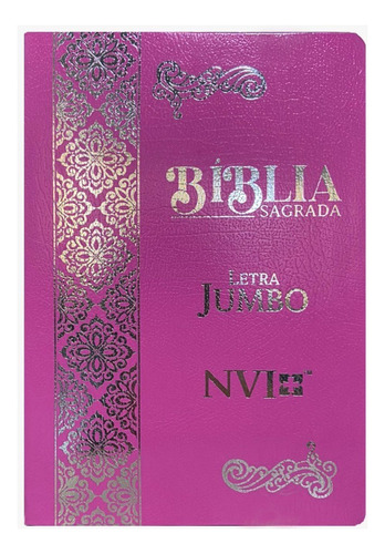 Bíblia Sagrada Nvi | Lt Jumbo | Coverbook | Compacta | Rosa, De Nvi. Editora Cpp, Capa Mole Em Português