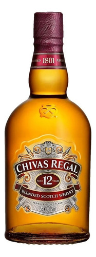 Whisky Chivas Regal Blended Scotch 12 Años 750ml Fiesta