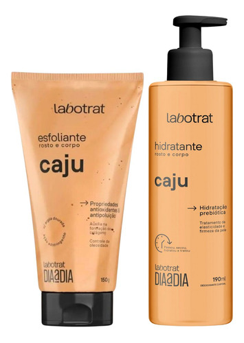  Esfoliante + Hidratante Rosto E Corpo Labotrat Caju