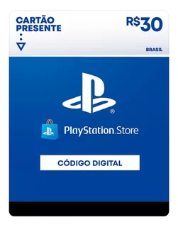 Gift Card Playstation Store 30 Reais Psn Plus Ps4 Ps5 Brasil
