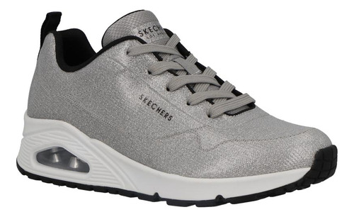 Tenis Skechers Street Uno Diamond Shatter 155002 Plateado