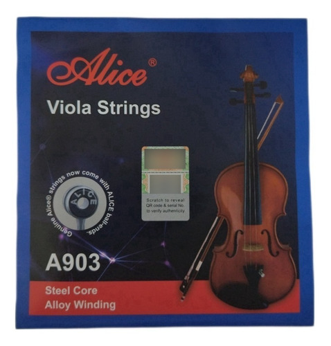 Set De Cuerdas Para Viola Alice