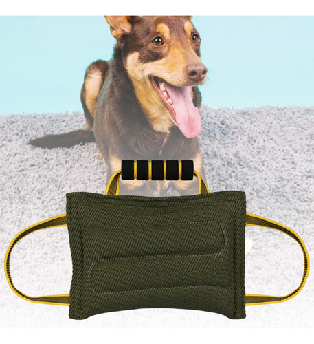 Dog Tug Toy Dog Bit Bit Tug Toy Mording Resistente Verde