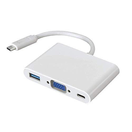 Micro Connectors Usb C To Vga Multiport Adapter White (us