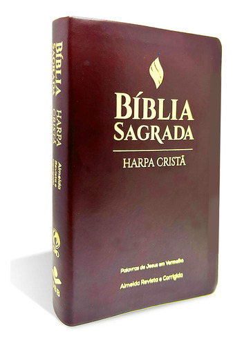 Bíblia Grande Harpa Cristã Luxo Letra Grande Marrom Pjv  Arc, De Arc. Editora Cpad, Capa Mole Em Português, 2023