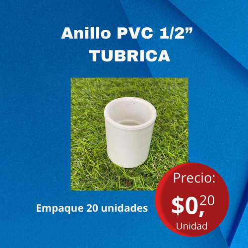 Anillo Pvc 1/2 Pulgada. Marca: Tubrica. Para Tubo Electrico