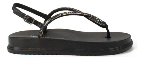 Sandália Papete Feminina Dakota Birken Strass Flatform Brilh