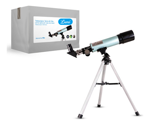 Luneta Telescópio Terrestre Astronômico 90x Profissional Lumi Cor Cinza-claro