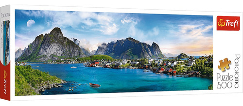 Rompecabezas Trefl Panorámico Archipiélago Lofoten Noruega 500 Piezas 14+