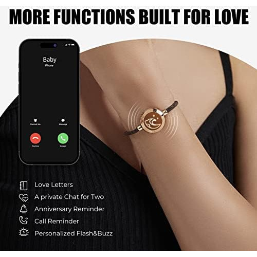 Totwoo Pulseras Táctiles De Larga Distancia Para Parejas, E